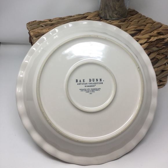 Rae Dunn PUMPKIN Pie Plate - Picture 3 of 4